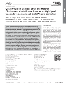 Quantifying Bulk Electrode Strain and Material