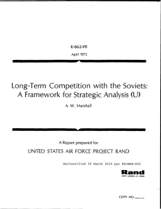 Long-Term  Competition  with  the  Soviets: A (U)