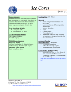 Students will create their own climatic timelines