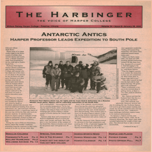 ARB ANTARCTIC ANTICS HARPER PROFESSOR LEADS EXPEDITION TO SOUTH POLE ..