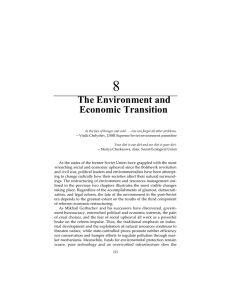 8 The Environment and Economic Transition