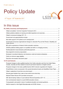 Policy Update In this issue – 26 31