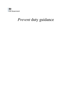 Prevent duty guidance