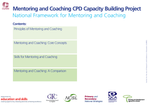 Mentoring and Coaching CPD Capacity Building Project