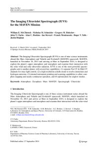 The Imaging Ultraviolet Spectrograph (IUVS) for the MAVEN Mission