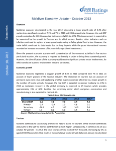 Maldives Economy Update – October 2013 s ic m