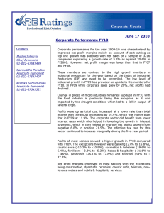 Corporate  Update  June 17 2010 Corporate Performance FY10