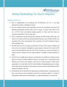 Rating Methodology for Steel Companies Industry Overview