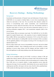 Recovery Ratings – Rating Methodology Background