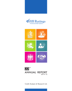 22 ANNUAL  REPORT Credit Analysis &amp; Research Ltd. 2014-15