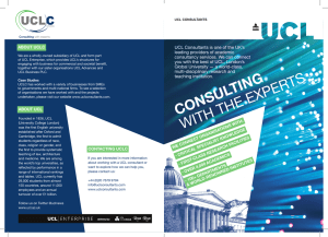 UCL Consultants is one of the UK’s leading providers of academic