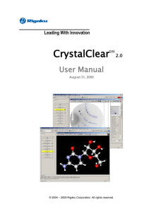 CrystalClear User Manual Leading With Innovation