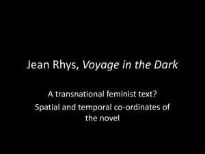 Voyage in the Dark A transnational feminist text? the novel
