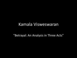 Kamala Visweswaran “Betrayal: An Analysis in Three Acts”