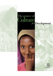 Culture The power of Development for