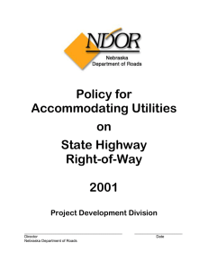 Policy for Accommodating Utilities on