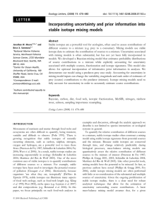 Incorporating uncertainty and prior information into stable isotope mixing models