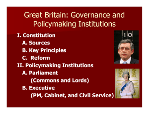 Great Britain: Governance and li ki i