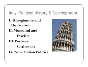 Italy: Political History &amp; Development