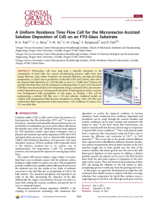 A Uniform Residence Time Flow Cell for the Microreactor-Assisted
