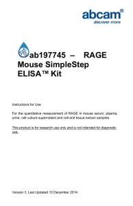 ab197745  –    RAGE Mouse SimpleStep ELISA™ Kit