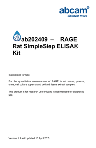 ab202409  –    RAGE Rat SimpleStep ELISA® Kit