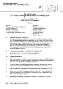 Executive Group UCL Grand Challenge of Intercultural Interaction (GCII)