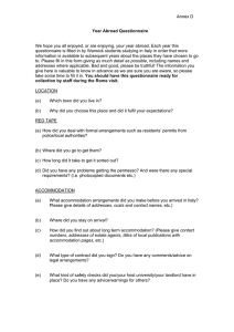 Annex D Year Abroad Questionnaire