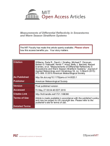 Measurements of Differential Reflectivity in Snowstorms and Warm Season Stratiform Systems