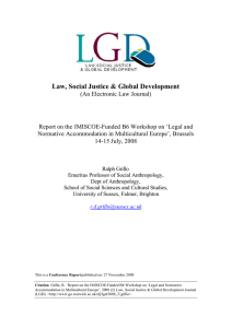 Law, Social Justice &amp; Global Development