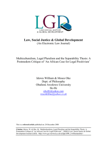 Law, Social Justice &amp; Global Development