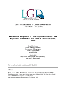 Law, Social Justice &amp; Global Development