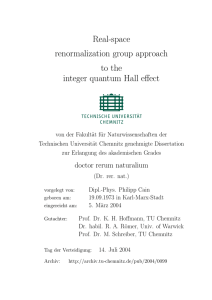 Real-space renormalization group approach to the integer quantum Hall effect