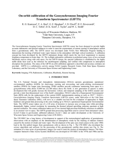 On-orbit calibration of the Geosynchronous Imaging Fourier Transform Spectrometer (GIFTS)