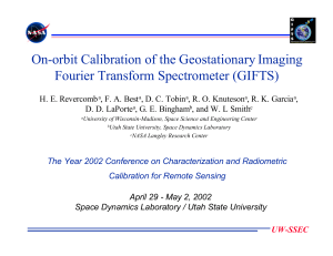 On-orbit Calibration of the Geostationary Imaging Fourier Transform Spectrometer (GIFTS)