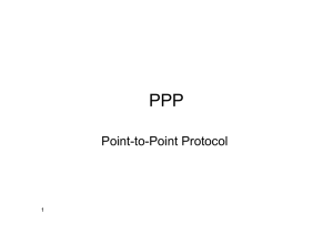 PPP Point-to-Point Protocol 1