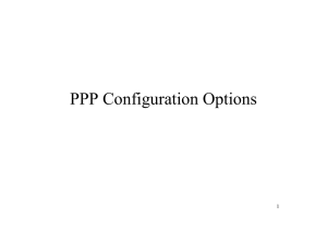 PPP Configuration Options 1