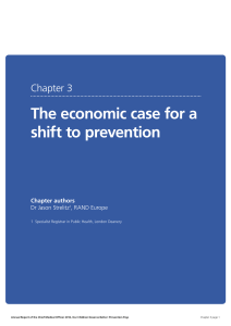 The economic case for a shift to prevention Chapter 3 Chapter authors