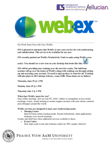 Get Work Done Fast with Cisco WebEx