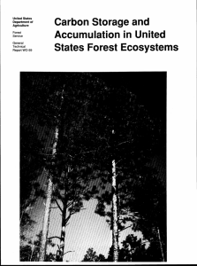 Carbon Storage and Accumulation in United States Forest Ecosystems United States