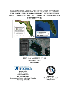 DEVELOPMENT OF A GEOGRAPHIC INFORMATION SYSTEM (GIS)