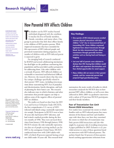 T How Parental HIV Affects Children