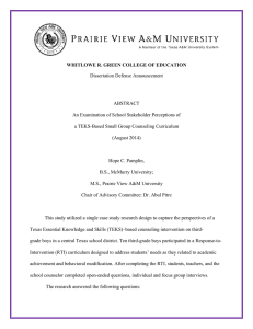 WHITLOWE R. GREEN COLLEGE OF EDUCATION Dissertation Defense Announcement  ABSTRACT