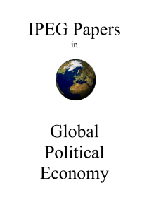 IPEG Papers Global Political Economy