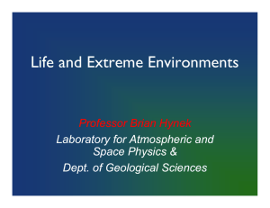 Life and Extreme Environments