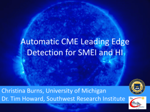 Automatic CME Leading Edge Detection for SMEI and HI