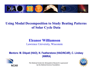 Eleanor Williamson Using Modal Decomposition to Study Beating Patterns