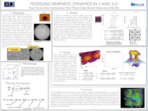MODELING KINEMATIC DYNAMOS IN 2 AND 3-D