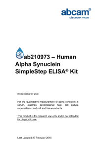ab210973 – Human Alpha Synuclein SimpleStep ELISA Kit