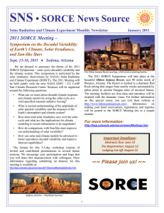 SNS • SORCE News Source 2011 SORCE Meeting –